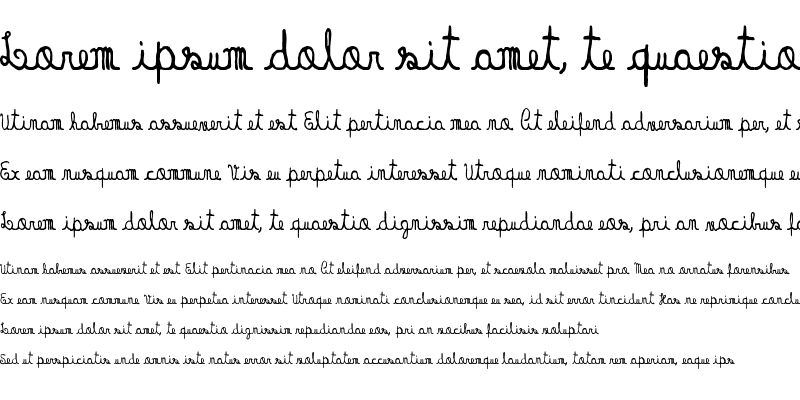 Sample of Handrey Sans