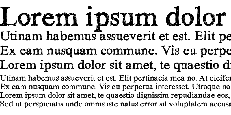 Sample of HandTIMES Regular