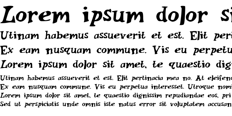 Sample of HankinsteinSerif