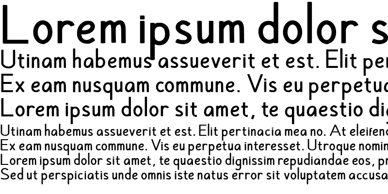 Sample of Hansville Bold