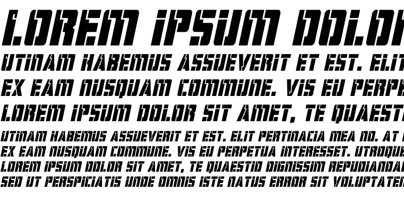 Sample of Hard Science Italic Italic