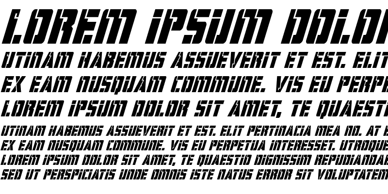 Sample of Hard Science Super-Italic Italic