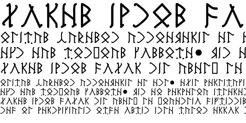 Sample of Harn Runic