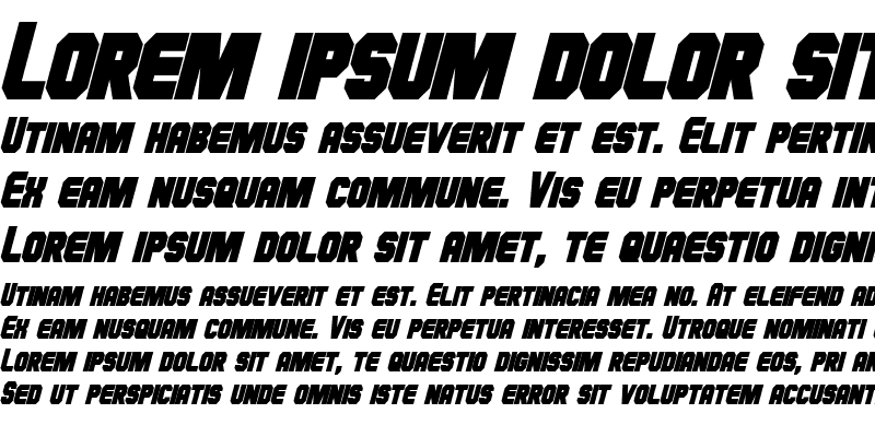 Sample of Hauser Condensed Bold Italic