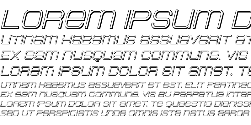 Sample of Head Human 3D Italic