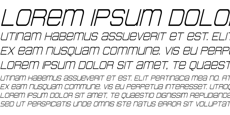 Sample of Head Human Condensed Italic