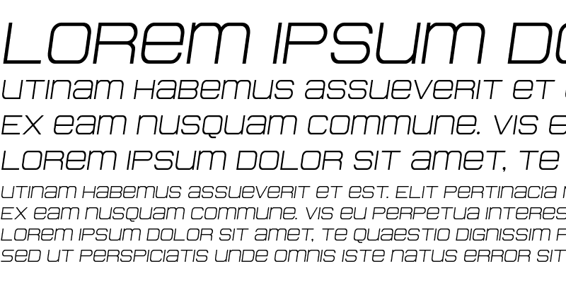 Sample of Head Human Semi-Italic