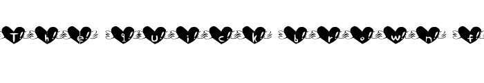 Preview of Heart Font Heart Font