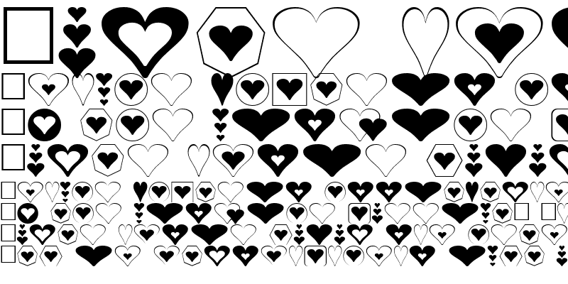 Sample of Hearts for 3D FX Normal