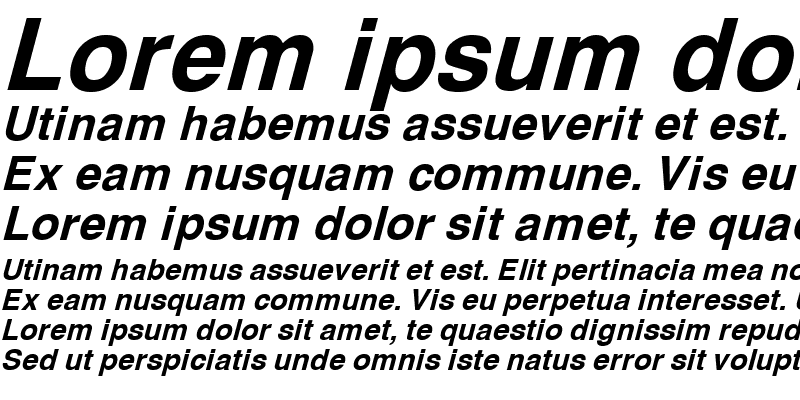 Sample of Hebar 02 Bold Italic