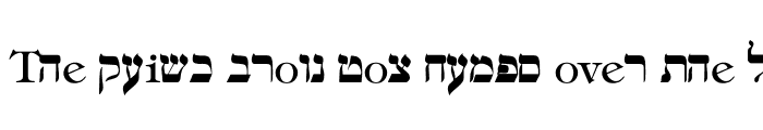 Preview of hebrew Regular