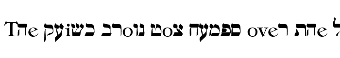 Preview of Hebrew Regular