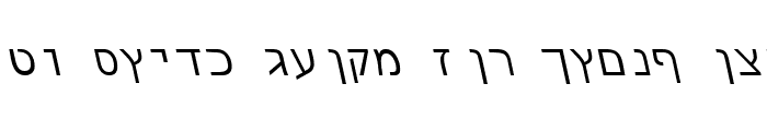 Preview of Hebrew7SSK Italic