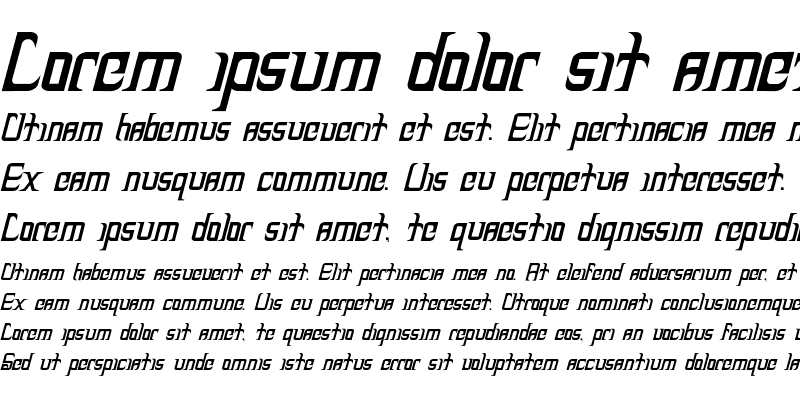 Sample of Heckler Bold Italic