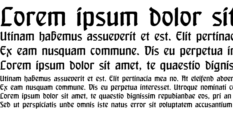 Sample of Heinrich Text Regular