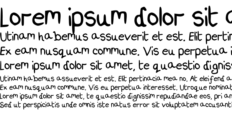 Sample of Helena-lou Script