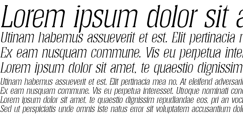 Sample of Helium Light SF Italic