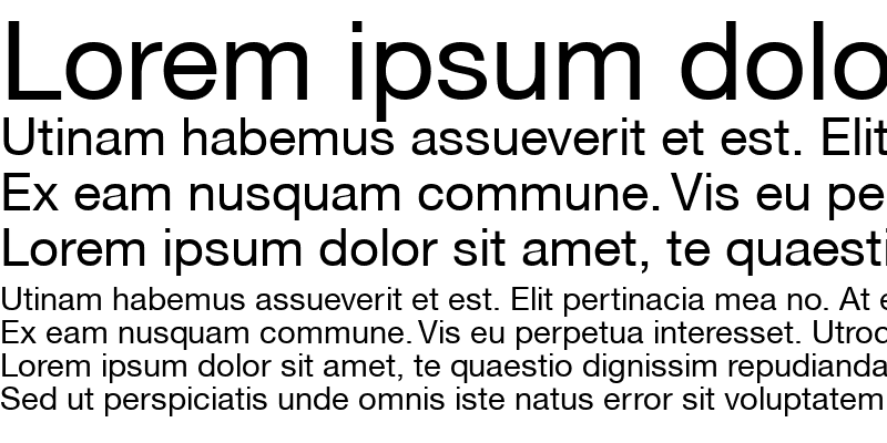 Sample of Helvetica CE 55 Roman