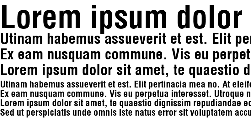 Sample of Helvetica-Condensed Bold