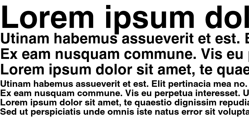 Sample of Helvetica Cyrillic