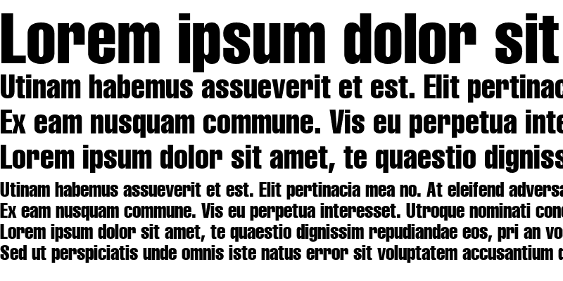 Sample of Helvetica LT Compressed Regular