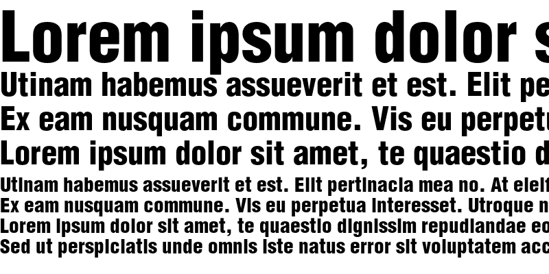 Sample of Helvetica LT Std Black Condensed