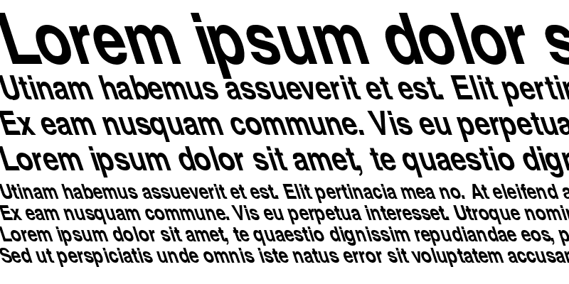 Sample of Helvetica-Narrow-Bold Lefty Regular