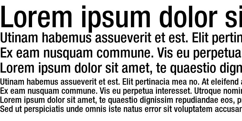 Sample of Helvetica Neue 67 Medium Condensed