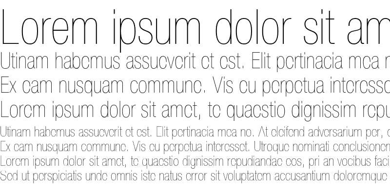 Sample of Helvetica Neue LT Pro 27 Ultra Light Condensed