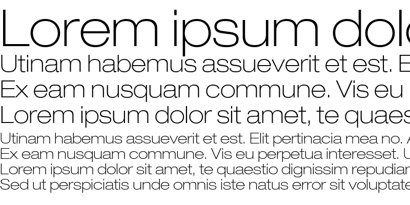 Sample of Helvetica Neue LT Pro 33 Thin Extended