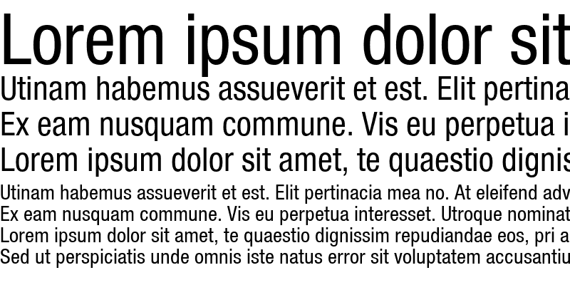 Sample of Helvetica Neue LT Pro 57 Condensed