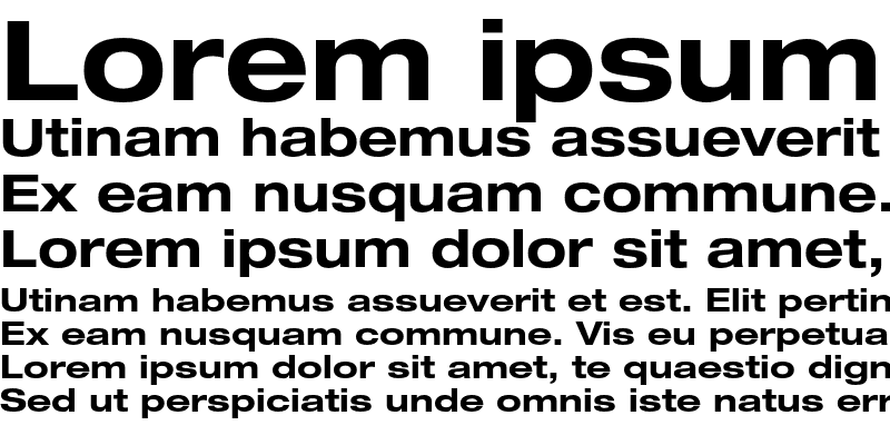 Sample of Helvetica Neue LT Pro 73 Bold Extended