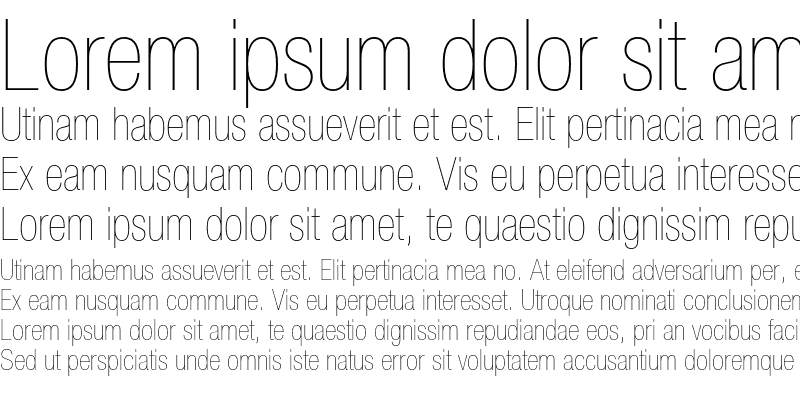 Sample of Helvetica Neue LT Std 27 Ultra Light Condensed