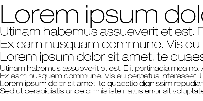 Sample of Helvetica Neue LT Std 33 Thin Extended