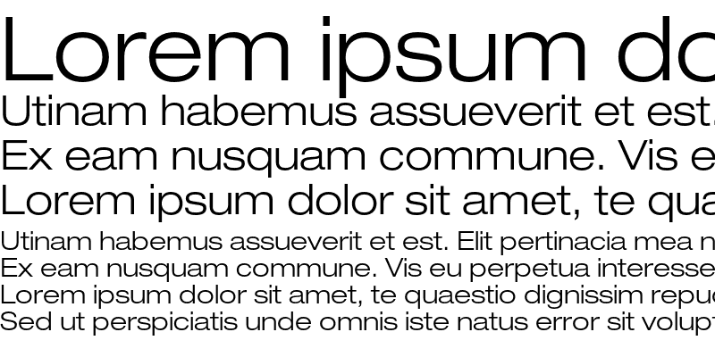 Sample of Helvetica Neue LT Std 43 Light Extended