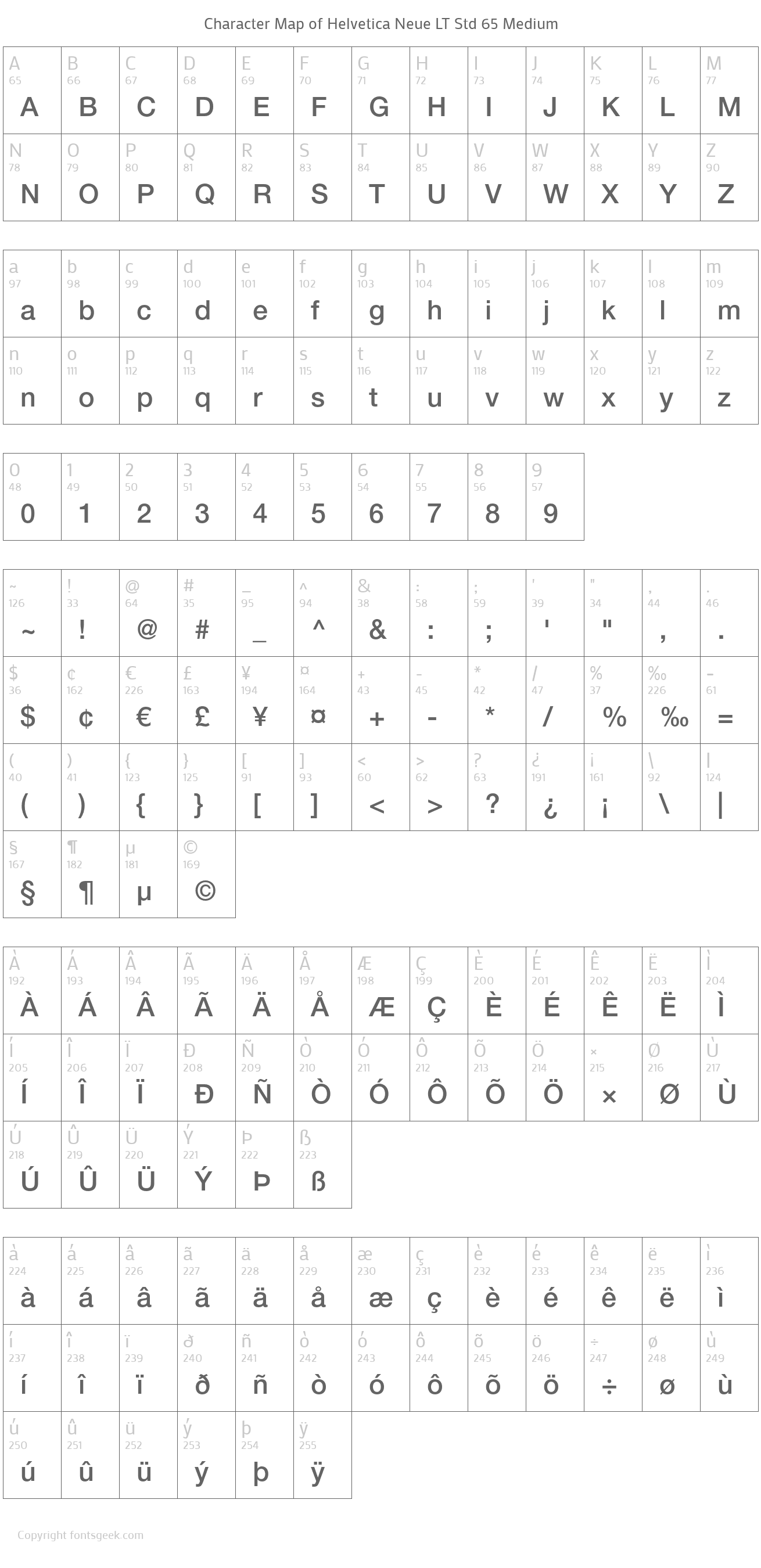 helvetica neue lt std 65 medium