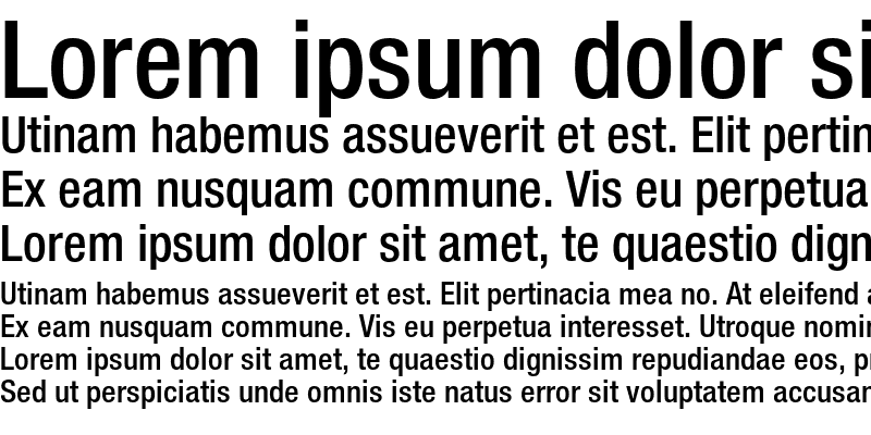Sample of Helvetica Neue LT Std 67 Medium Condensed