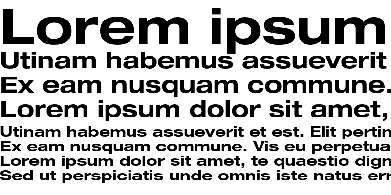 Sample of Helvetica Neue LT Std 73 Bold Extended
