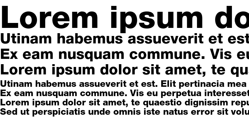 Sample of Helvetica Neue LT Std