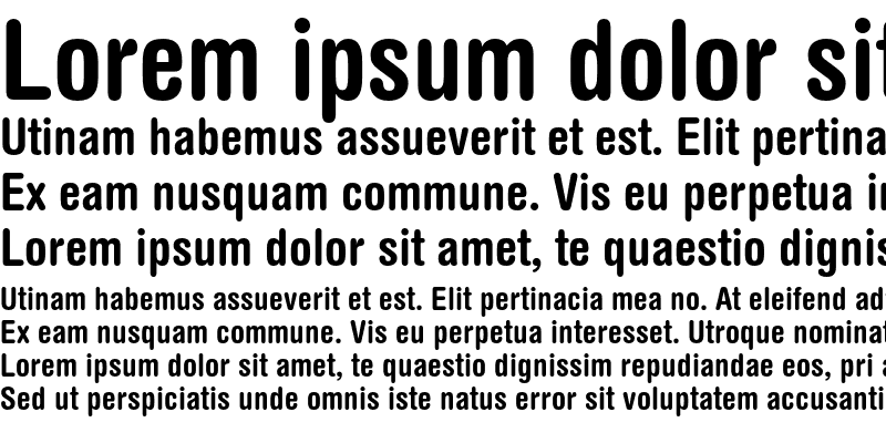 Sample of Helvetica Rounded Condensed