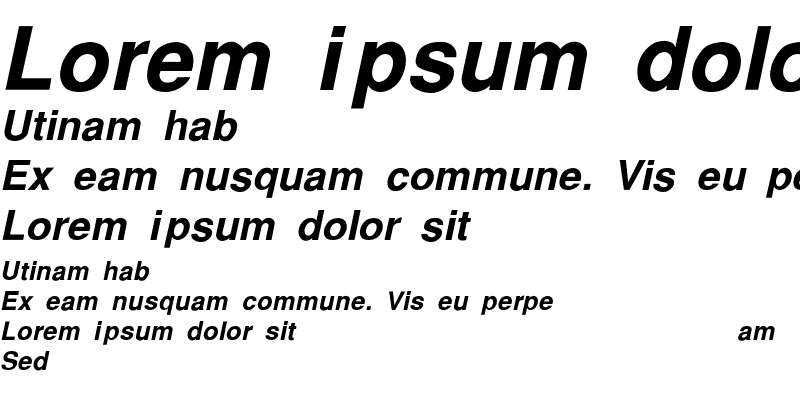 Sample of Helvetica-Thin-Italic Regular