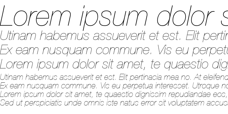 Sample of Helvetica26-UltraLight Ultra LightItalic