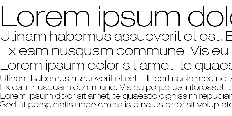Sample of Helvetica33-ExtendedThin Thin