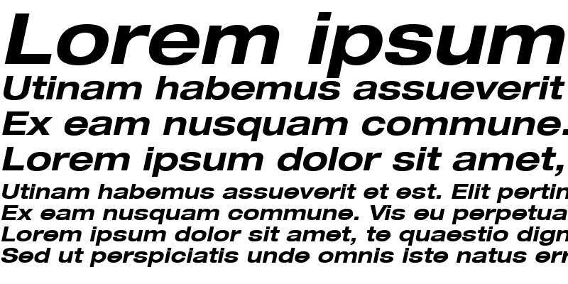 Sample of Helvetica73-Extended