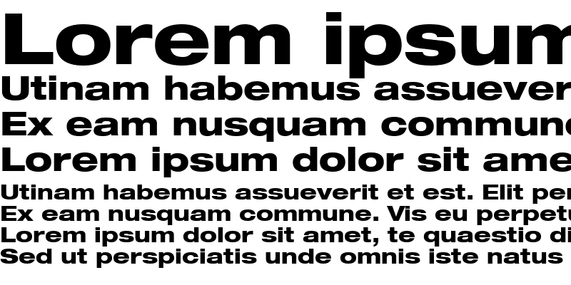 Sample of Helvetica83-ExtendedHeavy