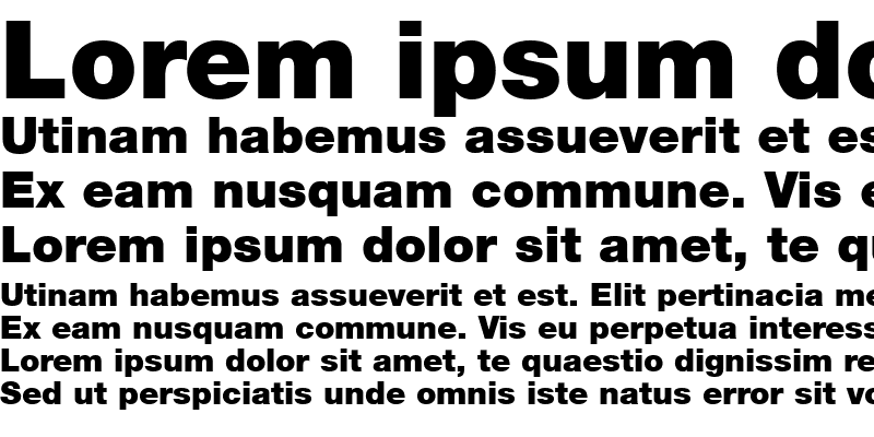 Sample of Helvetica95-Black