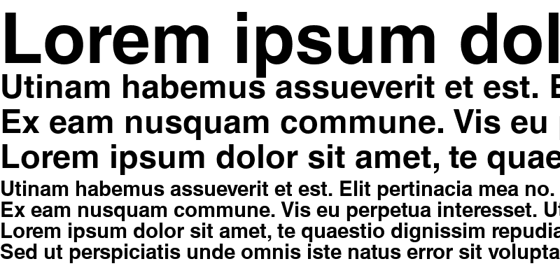 Sample of HelveticaCyr Upright Bold