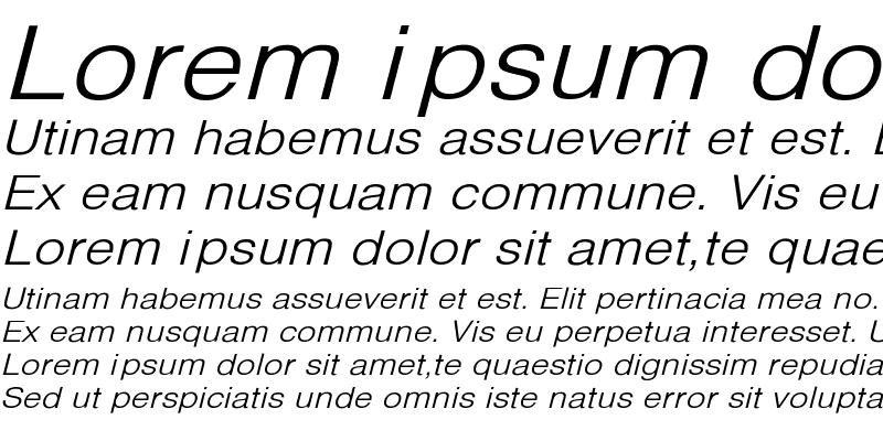 Sample of HelveticaExtO 2