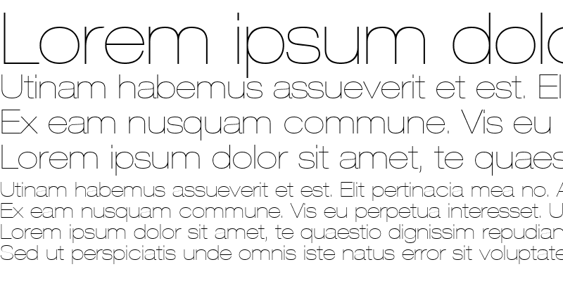 Sample of HelveticaNeue LT 23 UltLtEx