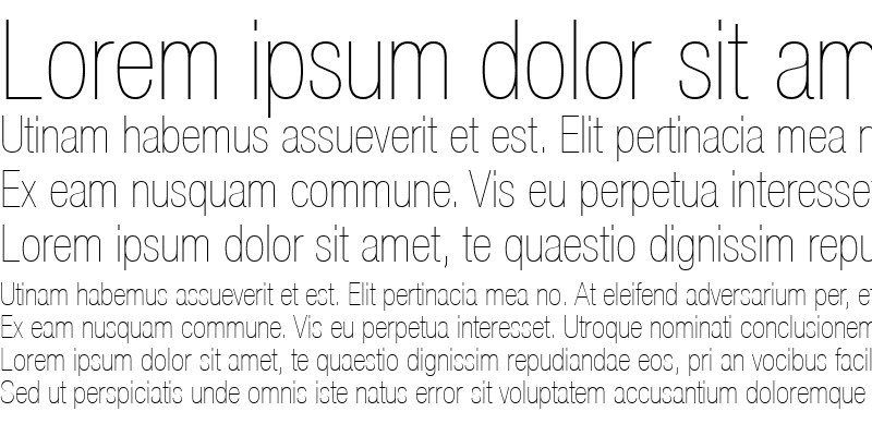 Sample of HelveticaNeue LT 27 UltLtCn